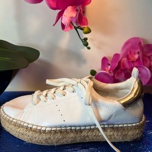 Steve Madden white rattan sneakers size8